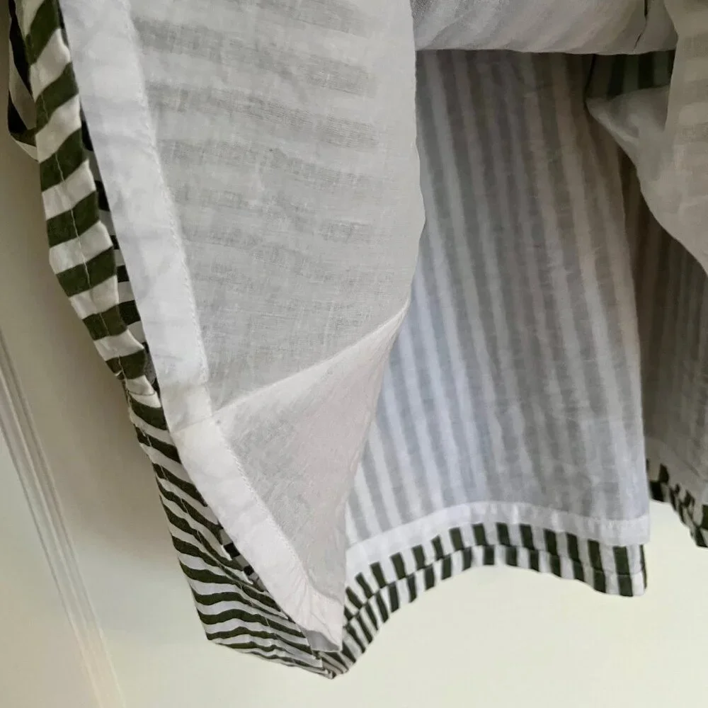 Melrose and Market Striped Cotton Poplin Mini Dress | Size XS - Picture 7 of 9